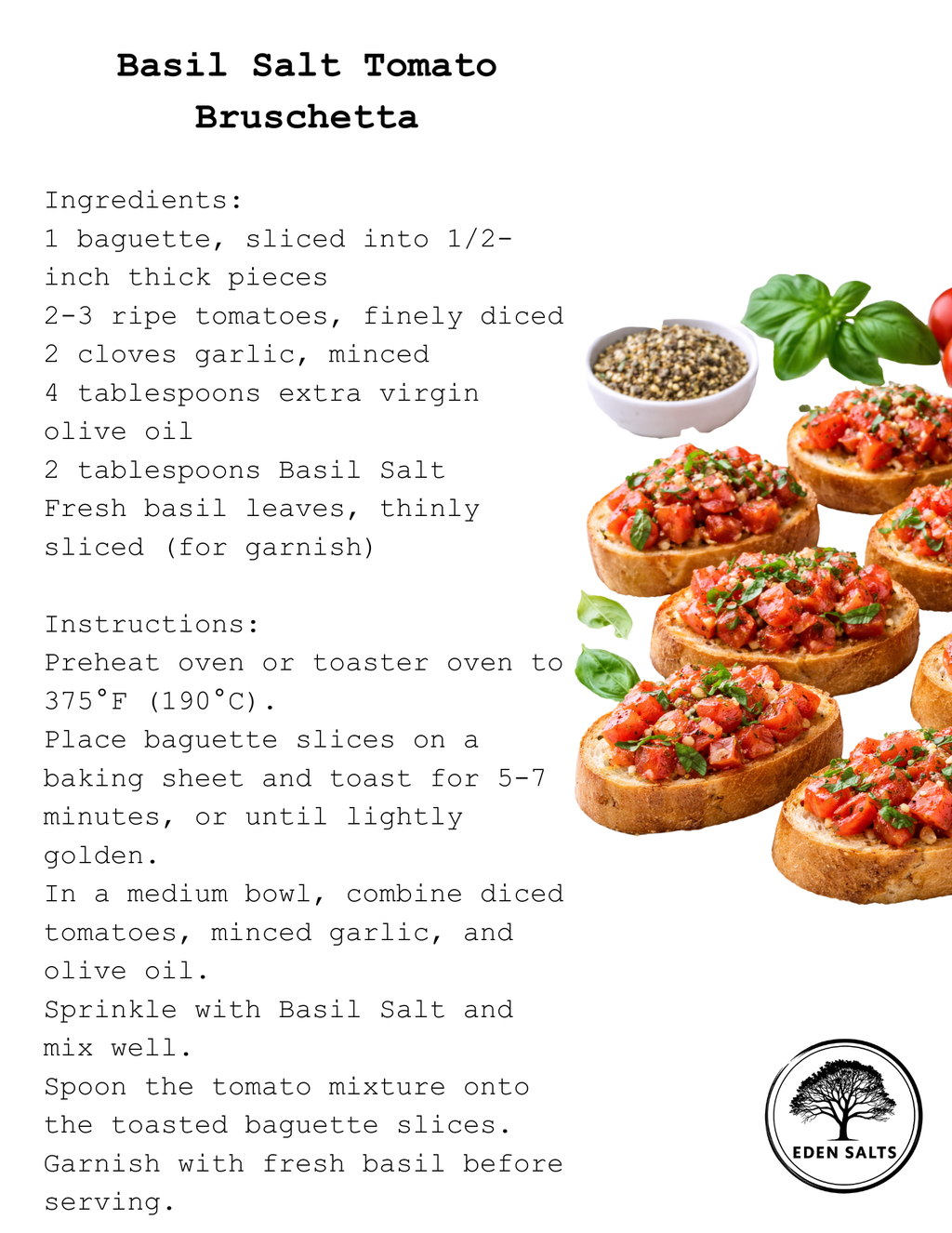 Basil Salt - Eden Salts