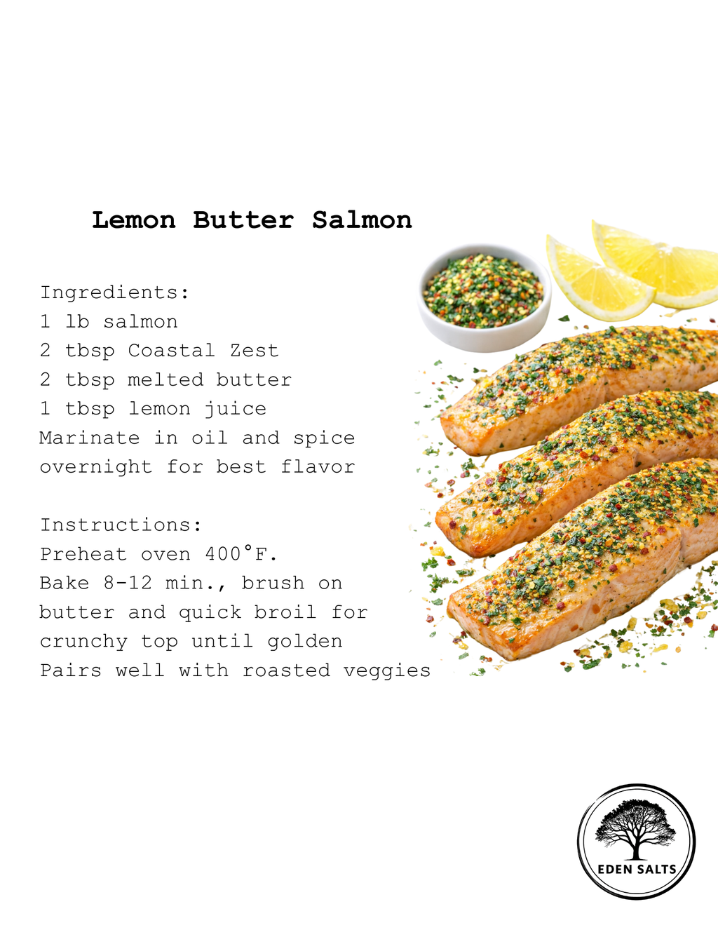 Coastal Zest Seasoning Salt - Eden Salts