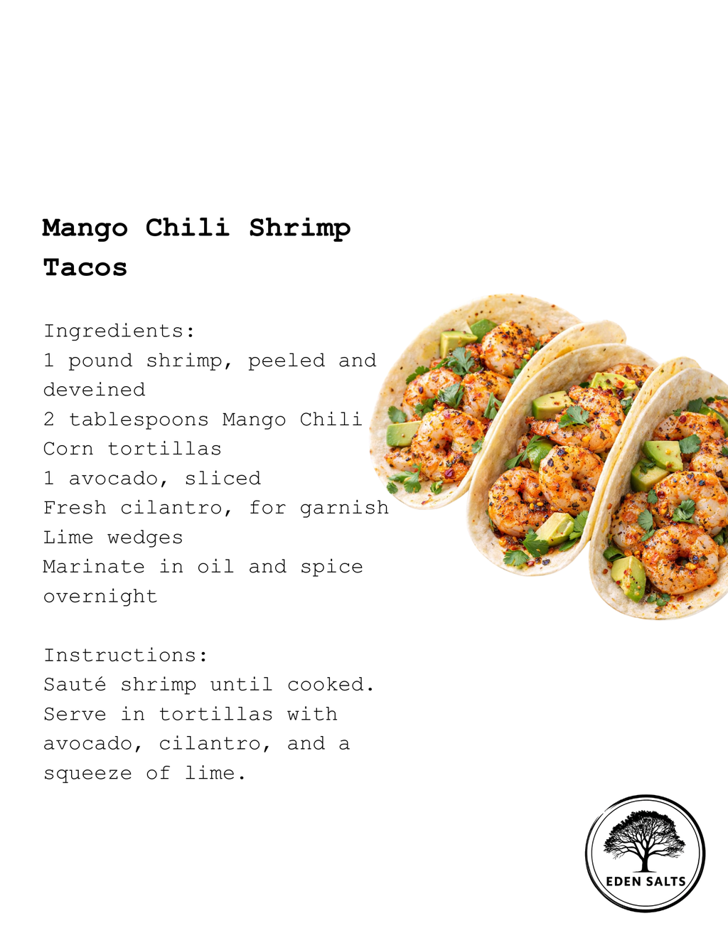 Mango Chili Powder - Eden Salts