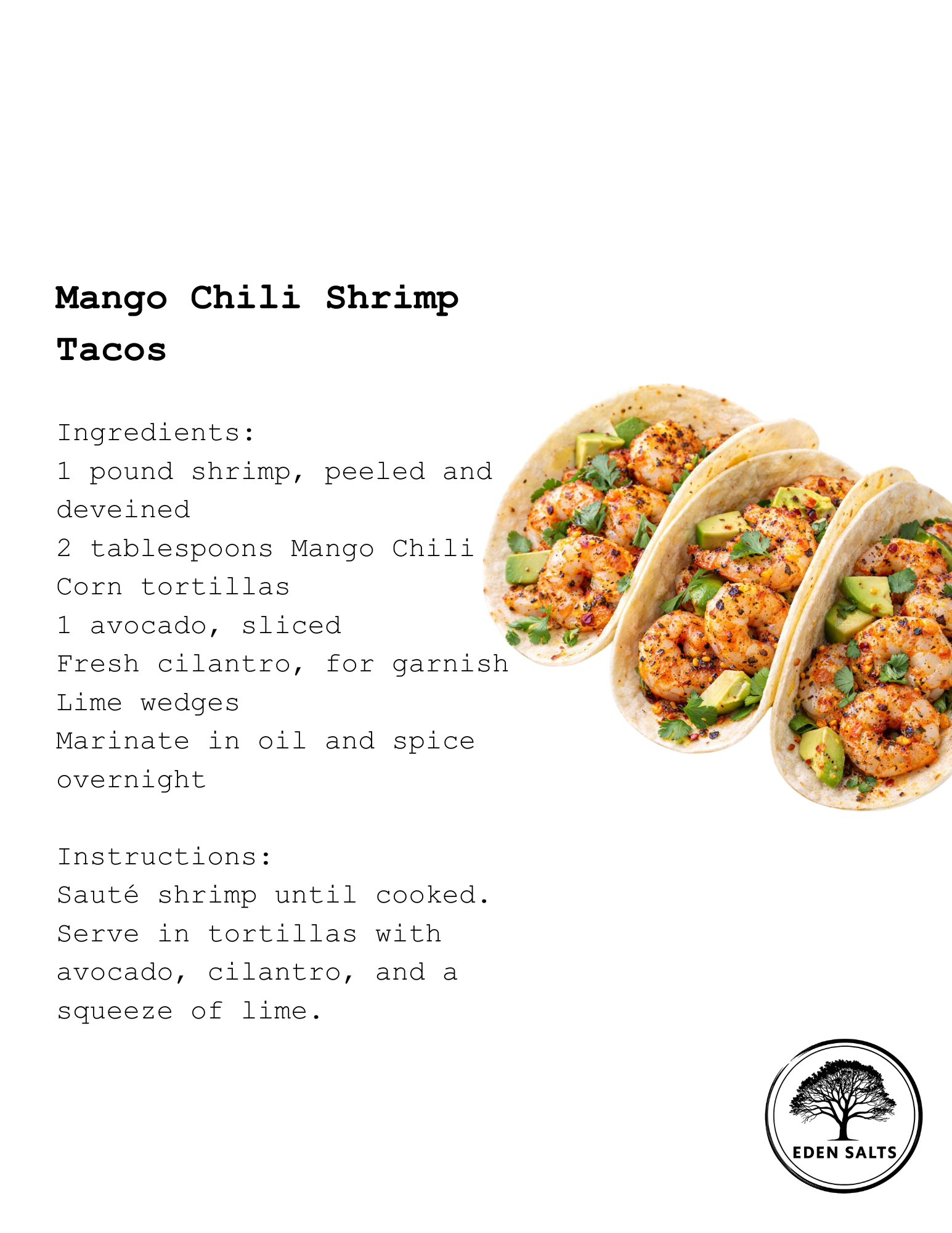 Mango Chili Powder - Eden Salts