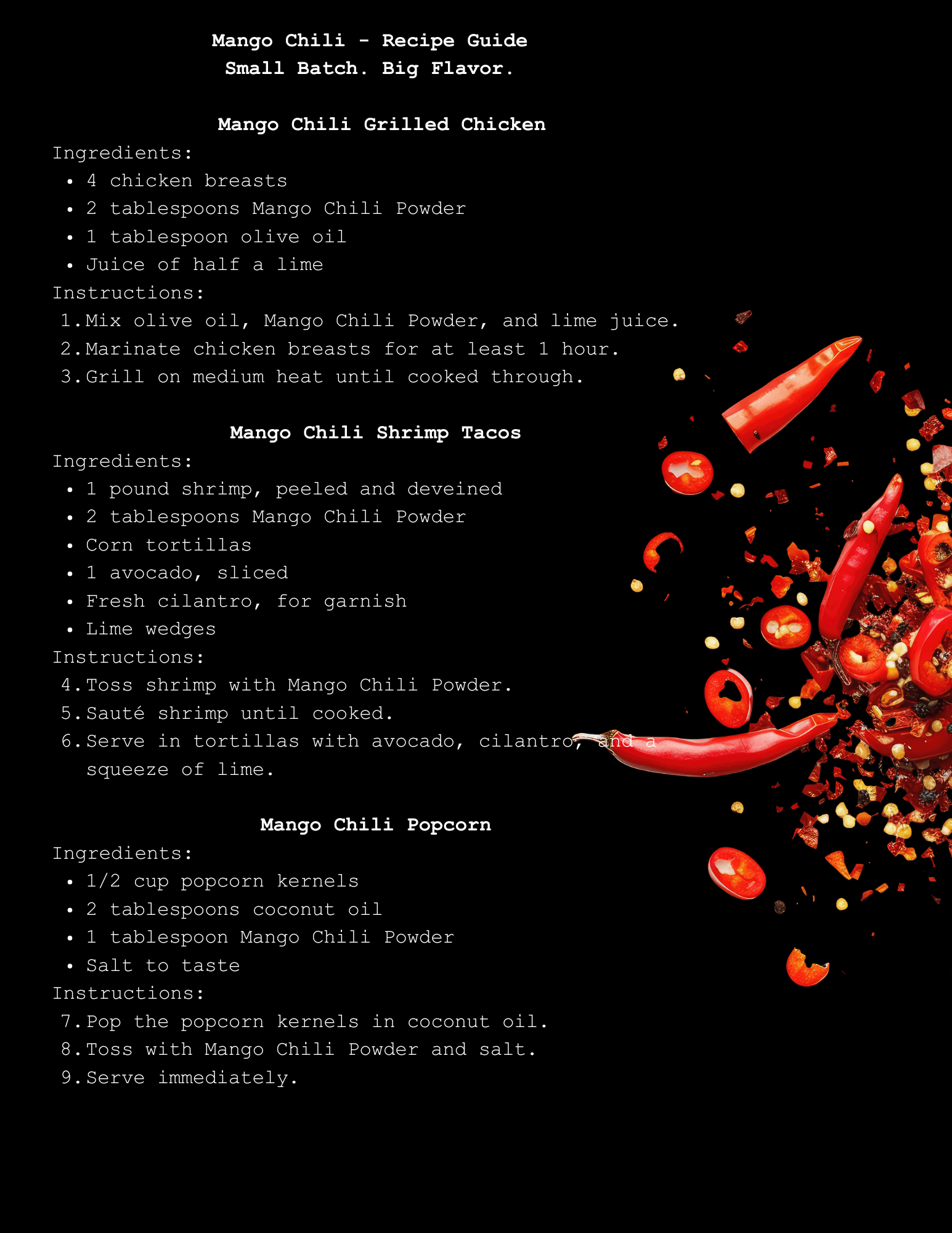 Mango Chili Powder - Eden Salts