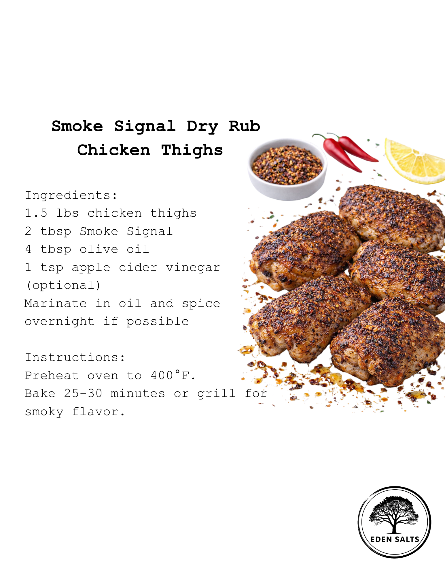 Smoke Signal Seasoning - Eden Salts