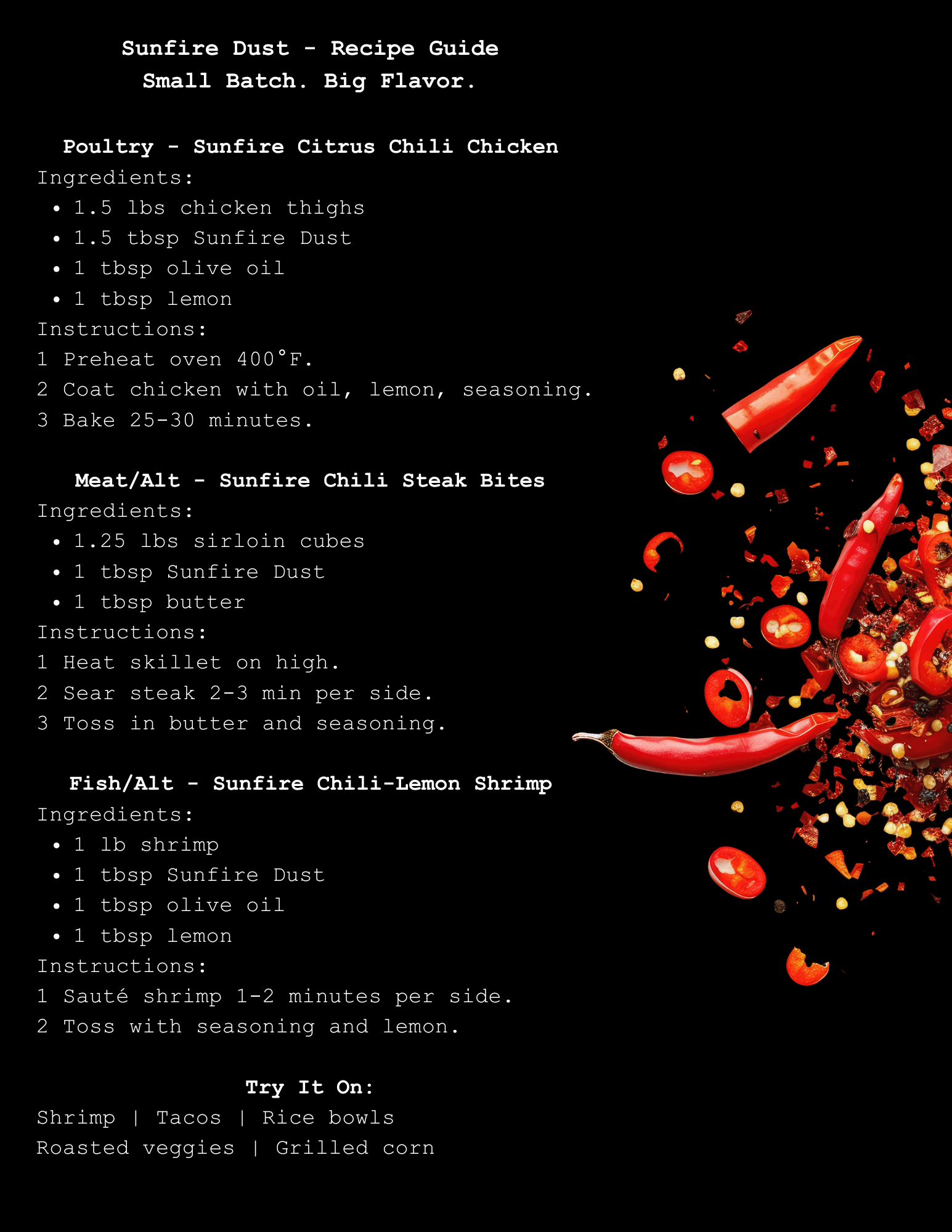 Sunfire Dust Seasoning - Eden Salts